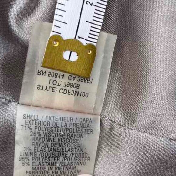 Elie Tahari Jacket Gray One Button Blazer Womens Size 2 - Picture 10 of 14